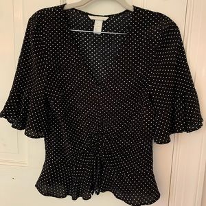Polka dot blouse h&m